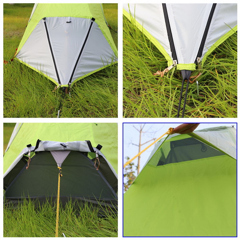 Cheap Goat Tents Single 1 Person Ultra Light Outdoor Camping Mountaineering 2 Layer Car Hiking Trekking Aluminium Alloy Rod Cycling Beach Tent Tents 